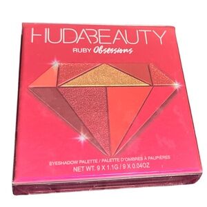 New Sealed Huda Beauty Ruby Obsessions Eyeshadow Palette - Red and Pink Shades